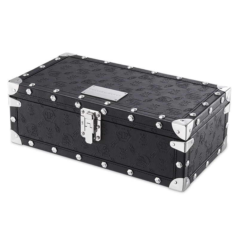 Шкатулка для часов Philipp Plein Watch Box No Limit Черный Серебряный Шкатулка для часов Philipp Plein Watch Box No Limit Черный Серебряный в Кирове | Loft Concept