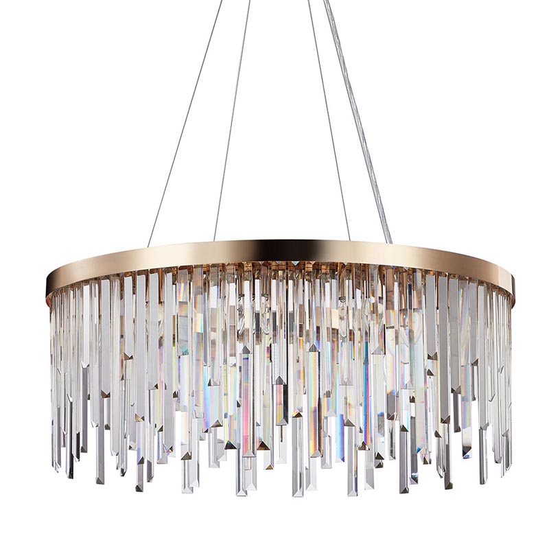 Люстра Bennett Chandelier gold матовое золото Прозрачный Люстра Bennett Chandelier gold матовое золото Прозрачный в Кирове | Loft Concept
