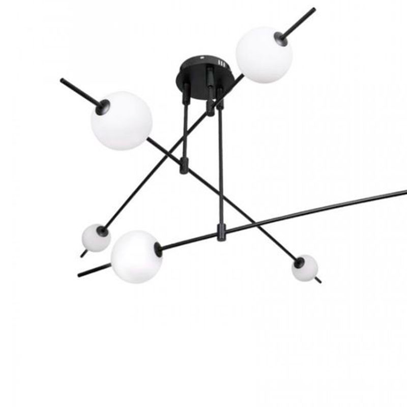 Люстра Balance Beads Libra 60 см Черный Белый Люстра Balance Beads Libra 60 см Черный Белый в Кирове | Loft Concept
