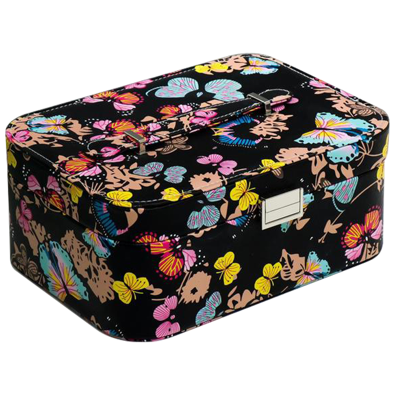 Шкатулка Butterflies Jewerly Organizer Box Черный Мульти Шкатулка Butterflies Jewerly Organizer Box Черный Мульти в Кирове | Loft Concept