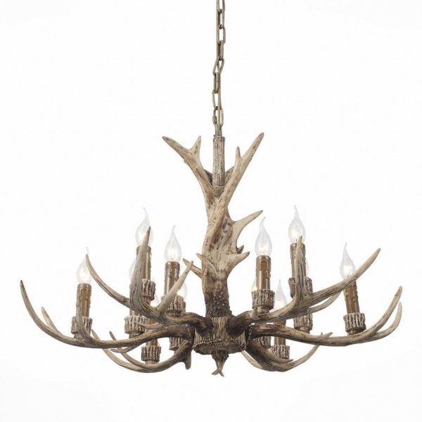 Люстра Hornland Chandelier 12 Коричневый Люстра Hornland Chandelier 12 Коричневый в Кирове | Loft Concept