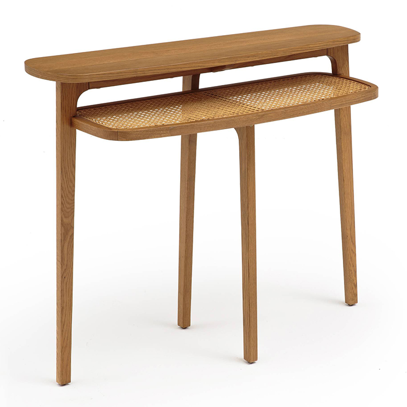 Консоль Morten Wicker Console Светлый дуб Консоль Morten Wicker Console Светлый дуб в Кирове | Loft Concept