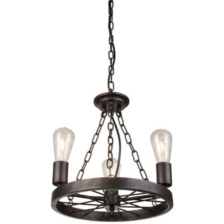 Подвесной светильник Loft Wheel Pendant 3 Коричневый винтаж Подвесной светильник Loft Wheel Pendant 3 Коричневый винтаж в Кирове | Loft Concept