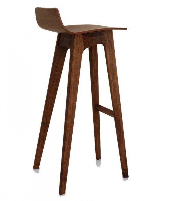 Барный стул Morph Bar Stool Грецкий орех Белый дуб Барный стул Morph Bar Stool Грецкий орех Белый дуб в Кирове | Loft Concept