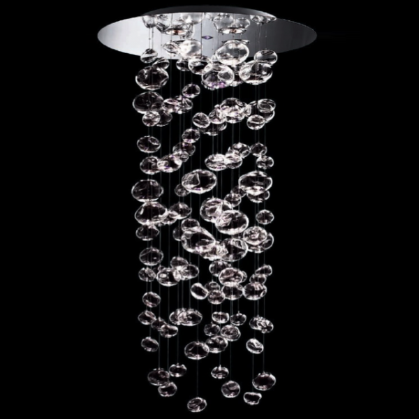 Люстра Murano Bubble Glass Chandelier Suspension Хром Люстра Murano Bubble Glass Chandelier Suspension Хром в Кирове | Loft Concept