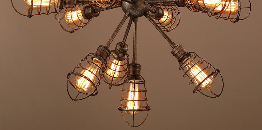Люстра Loft Industrial Sputnik 13 Retro Люстра Loft Industrial Sputnik 13 Retro - Loft-Concept в Кирове