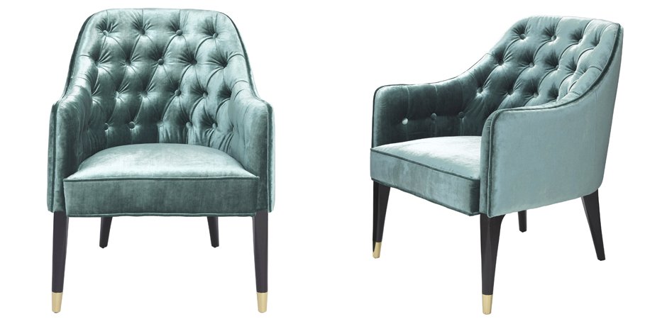 Кресло Eichholtz Chair Cyrus Turquoise Кресло Eichholtz Chair Cyrus Turquoise - Loft-Concept в Кирове