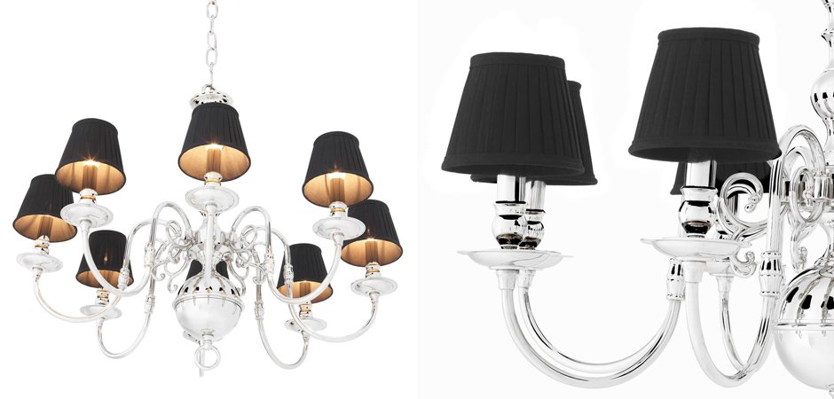 Люстра Eichholtz Chandelier Bourbon Nickel - Loft-Concept в Кирове
