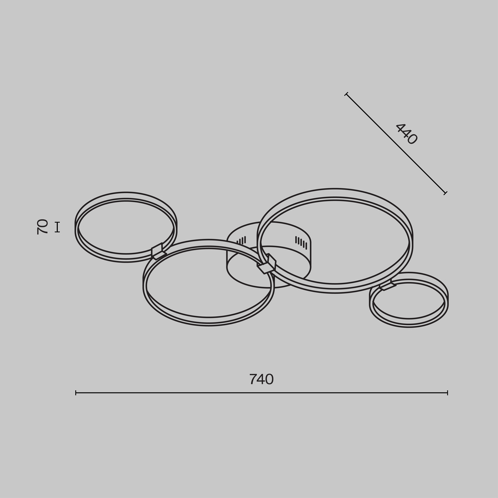 Потолочный светильник Olympia 3000-4000К 39Вт в Кирове