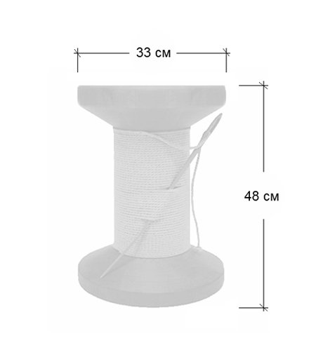 Дизайнерский табурет Thread Reel Wooden Stool в Кирове