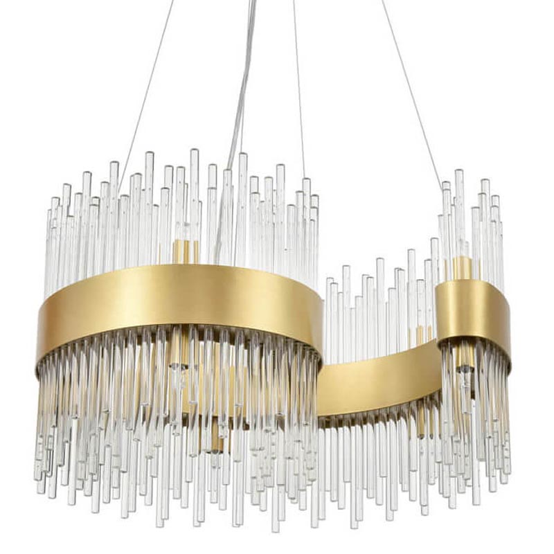 Люстра Nembus Chandelier 50 gold Прозрачный (Transparent) Золотой Люстра Nembus Chandelier 50 gold Прозрачный (Transparent) Золотой в Кирове | Loft Concept