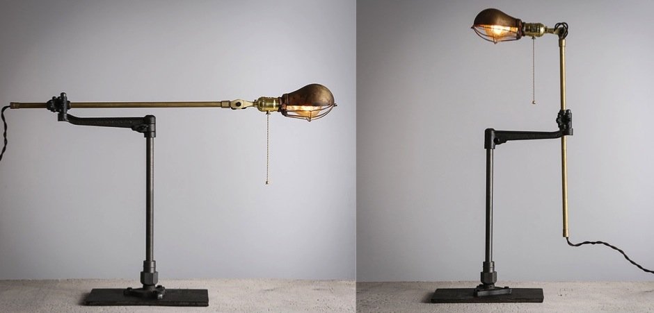Настольный светильник Steampunk Extension Pole Table Настольный светильник Steampunk Extension Pole Table - Loft-Concept в Кирове