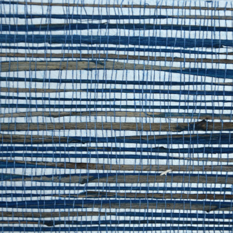 Обои-Соломка из Рафии Синий цвет Raffia Wallpaper Blue II Синий Обои-Соломка из Рафии Синий цвет Raffia Wallpaper Blue II Синий в Кирове | Loft Concept