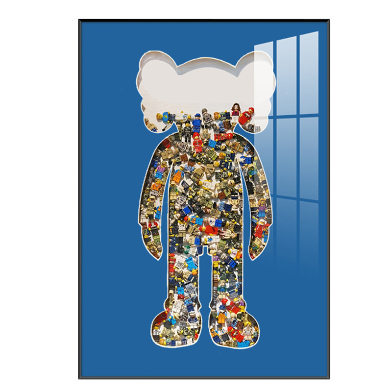 Постер Bearbrick Blue Мульти Постер Bearbrick Blue Мульти в Кирове | Loft Concept