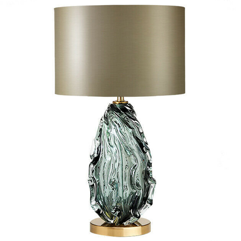 Настольная лампа Boivin Glass Table Lamp Оливковый Бирюзовый в Кирове | Loft Concept 