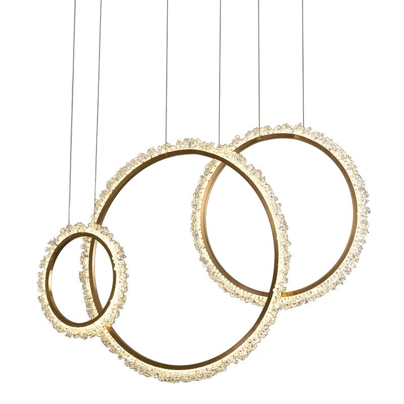 Люстра Prometheus Ring Золотой в Кирове | Loft Concept 