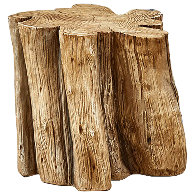 Приставной стол Wavy Stump Side Table Коричневый в Кирове | Loft Concept 