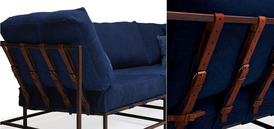 Диван Kenn X Miller sofa Indigo and copper denim Диван Kenn X Miller sofa Indigo and copper denim - Loft-Concept в Кирове