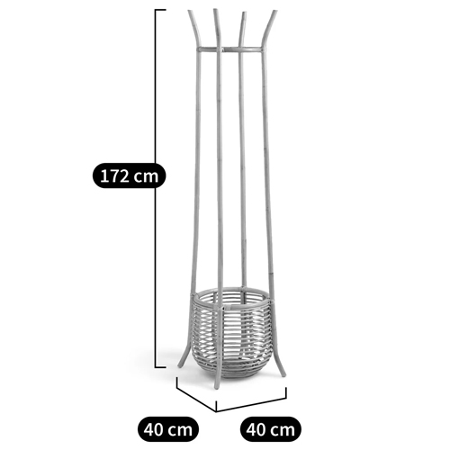 Напольная вешалка с корзиной из ротанга Trina Wicker Floor Hanger Напольная вешалка с корзиной из ротанга Trina Wicker Floor Hanger в Кирове