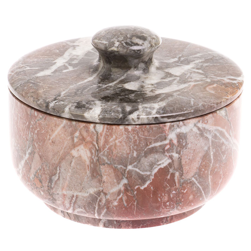 Сахарница из натурального камня Креноид Stone Sugar Bowls Розовый Серый Сахарница из натурального камня Креноид Stone Sugar Bowls Розовый Серый в Кирове | Loft Concept