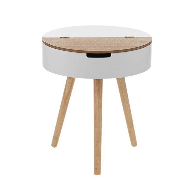 Тумбочка Stockholm White & Beige Bamboo Белый Бежевый Тумбочка Stockholm White & Beige Bamboo Белый Бежевый в Кирове | Loft Concept