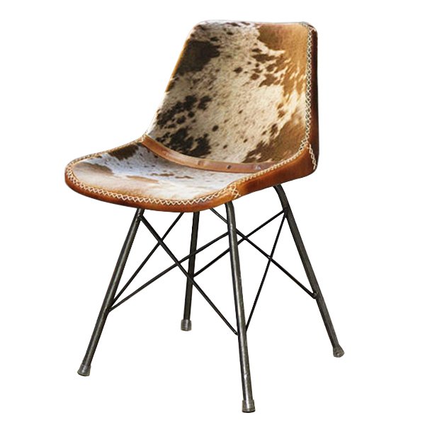 Стул лофт шкура коровы Cowhide Schoolhouse Chair Коричневый Черный Стул лофт шкура коровы Cowhide Schoolhouse Chair Коричневый Черный в Кирове | Loft Concept
