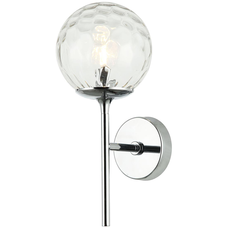 Бра Hartley Wall Lamp Хром Прозрачный Бра Hartley Wall Lamp Хром Прозрачный в Кирове | Loft Concept