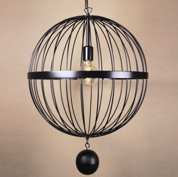 Подвесной светильник Wire Cage Pendant Spher Black Черный Подвесной светильник Wire Cage Pendant Spher Black Черный в Кирове | Loft Concept