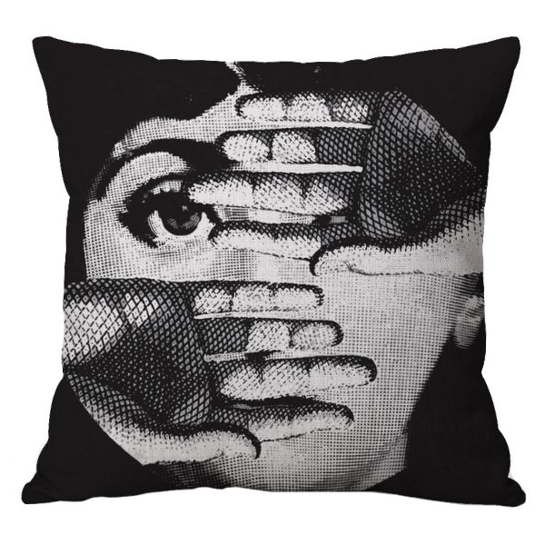 Декоративная подушка Fornasetti 154 Черно-белый Декоративная подушка Fornasetti 154 Черно-белый в Кирове | Loft Concept
