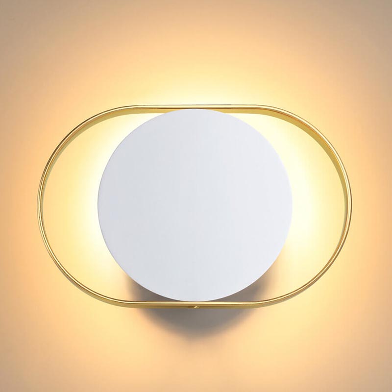 Бра Globo Ocular Sconce Oval White Золотой Белый Бра Globo Ocular Sconce Oval White Золотой Белый в Кирове | Loft Concept