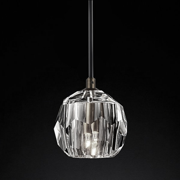 Подвесной светильник Boule De Cristal Single Rod Pendant Chrome Хром Подвесной светильник Boule De Cristal Single Rod Pendant Chrome Хром в Кирове | Loft Concept