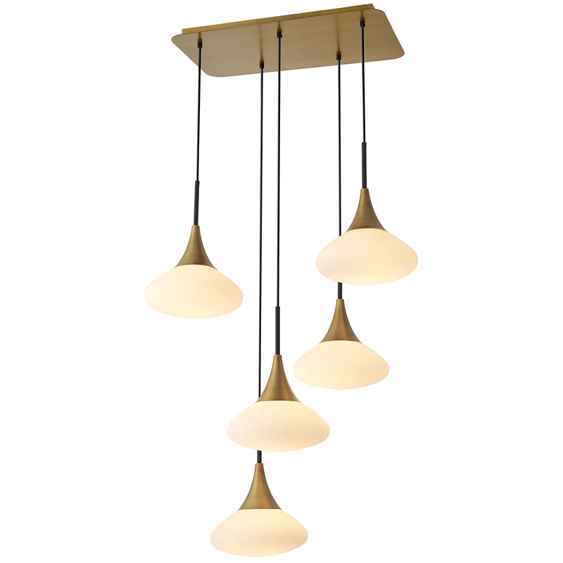 Люстра Eichholtz Chandelier Duco L Белый Латунь Люстра Eichholtz Chandelier Duco L Белый Латунь в Кирове | Loft Concept