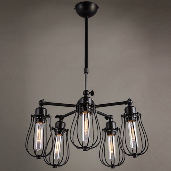 Люстра Loft Marconi Cage Light Черный Люстра Loft Marconi Cage Light Черный в Кирове | Loft Concept