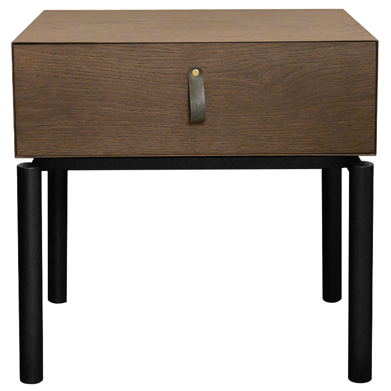Тумба Rogier Nightstand Коричневый Черный Тумба Rogier Nightstand Коричневый Черный в Кирове | Loft Concept