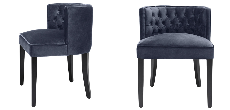 Стул Eichholtz Dining Chair Dearborn blue Стул Eichholtz Dining Chair Dearborn blue - Loft-Concept в Кирове