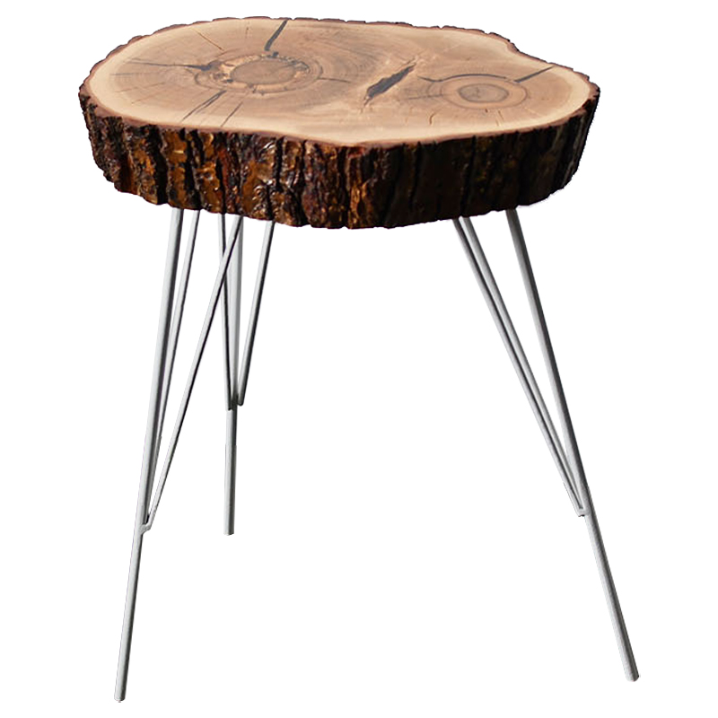 Приставной стол Kobie Industrial Metal Rust Side Table Коричневый Белый Приставной стол Kobie Industrial Metal Rust Side Table Коричневый Белый в Кирове | Loft Concept