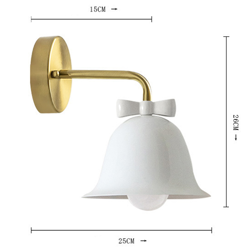 Бра Колокольчик Bell with Bow White Wall Lamp Белый Бра Колокольчик Bell with Bow White Wall Lamp Белый в Кирове
