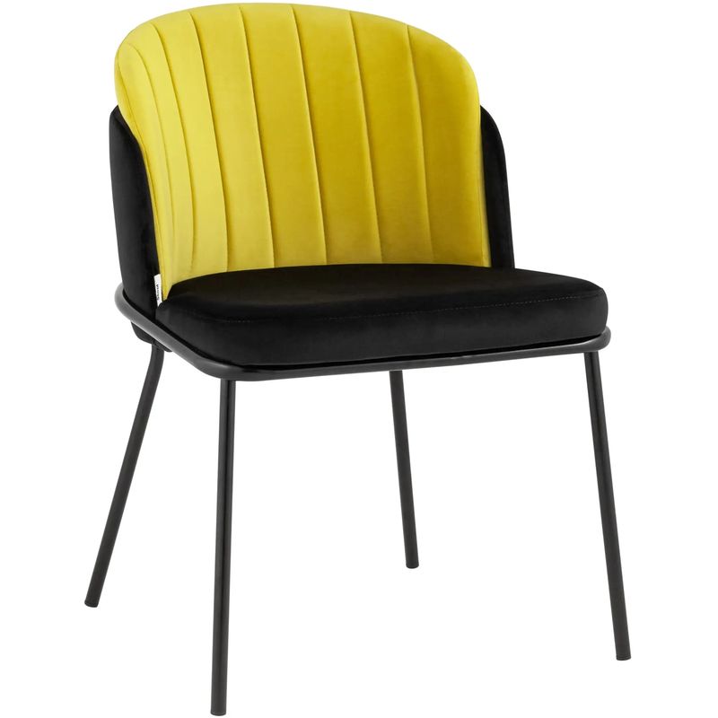 Стул Penelope Chair Желтый Цвет Металлические Ножки Желтый Черный Стул Penelope Chair Желтый Цвет Металлические Ножки Желтый Черный в Кирове | Loft Concept