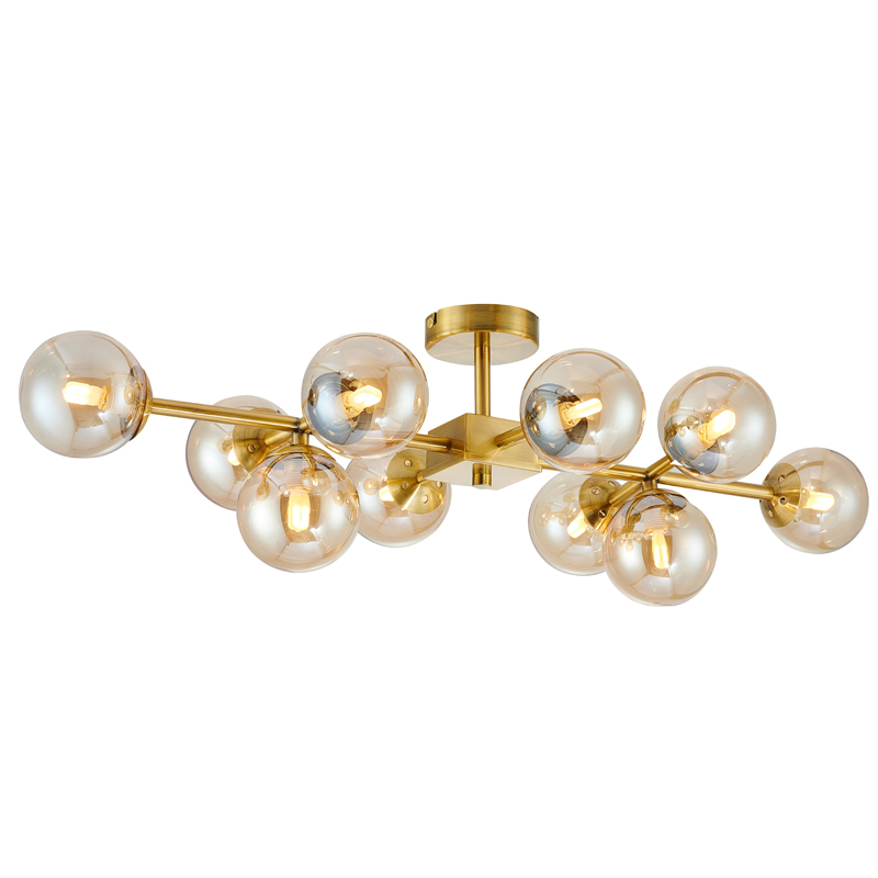 Люстра Berries Chandelier amber 10 Янтарь (Amber) Латунь Люстра Berries Chandelier amber 10 Янтарь (Amber) Латунь в Кирове | Loft Concept