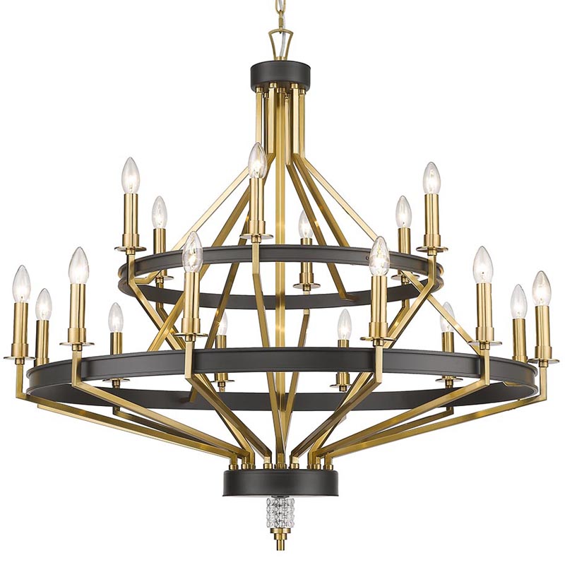Люстра Fainela Chandelier 105 Латунь Черный Люстра Fainela Chandelier 105 Латунь Черный в Кирове | Loft Concept