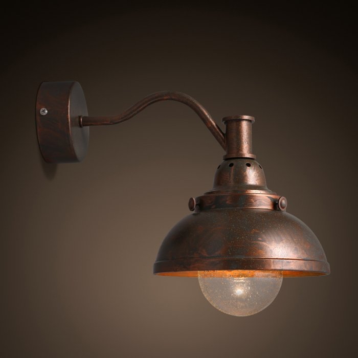 Настеный светильник Old Copper Bra Медь в Кирове | Loft Concept 
