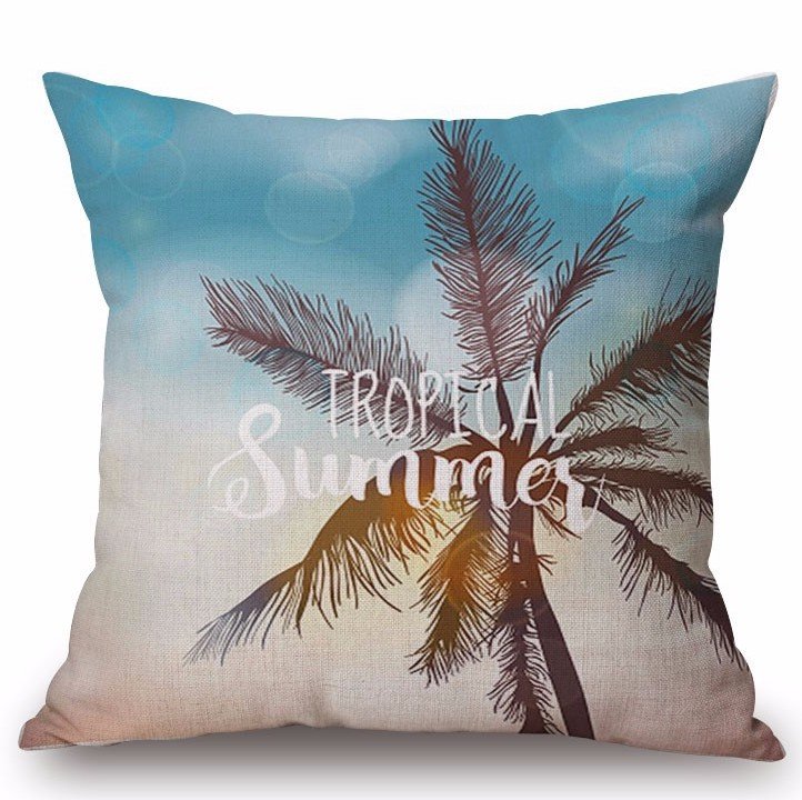 Декоративная подушка Palm Tree at Sunset Декоративная подушка Palm Tree at Sunset в Кирове | Loft Concept