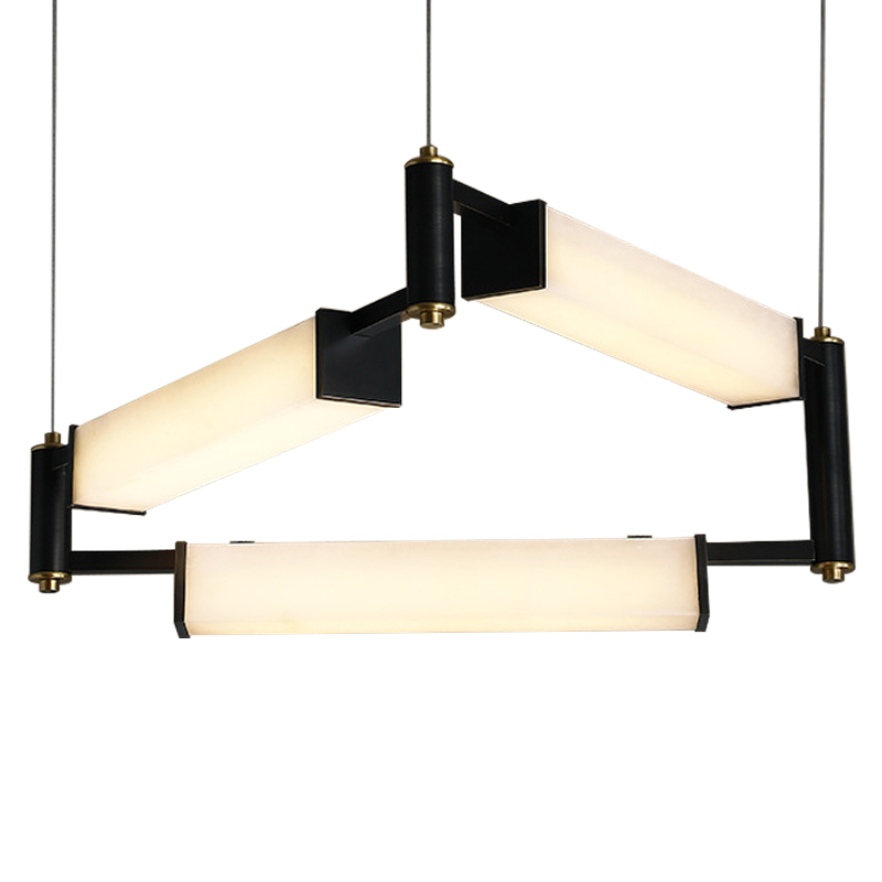 Люстра Gaelle Modern Marble Chandelier Белый Мрамор Bianco Черный Латунь Люстра Gaelle Modern Marble Chandelier Белый Мрамор Bianco Черный Латунь в Кирове | Loft Concept