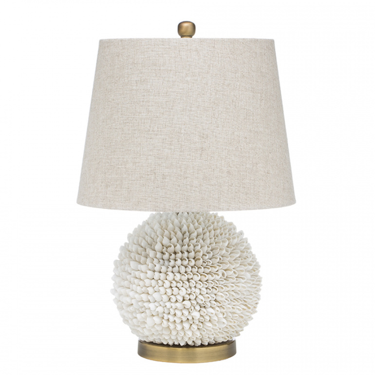 Настольная лампа Shell Lamp Бежевый Настольная лампа Shell Lamp Бежевый в Кирове | Loft Concept