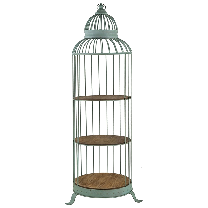Стеллаж металлический CAGE RACK Голубой Стеллаж металлический CAGE RACK Голубой в Кирове | Loft Concept