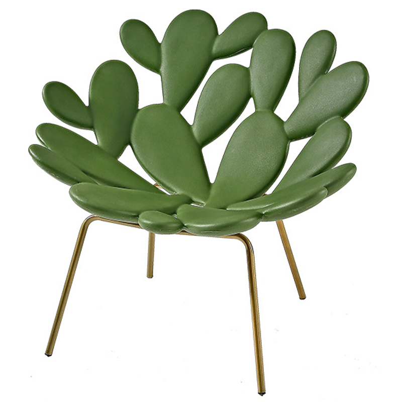 Кресло Filicudi Armchair Зеленый Зеленый Латунь Кресло Filicudi Armchair Зеленый Зеленый Латунь в Кирове | Loft Concept