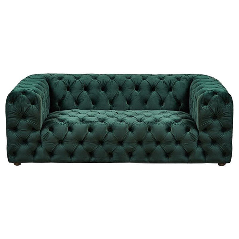Диван Green Soho Tufted Sofa Зеленый Зеленый Диван Green Soho Tufted Sofa Зеленый Зеленый в Кирове | Loft Concept