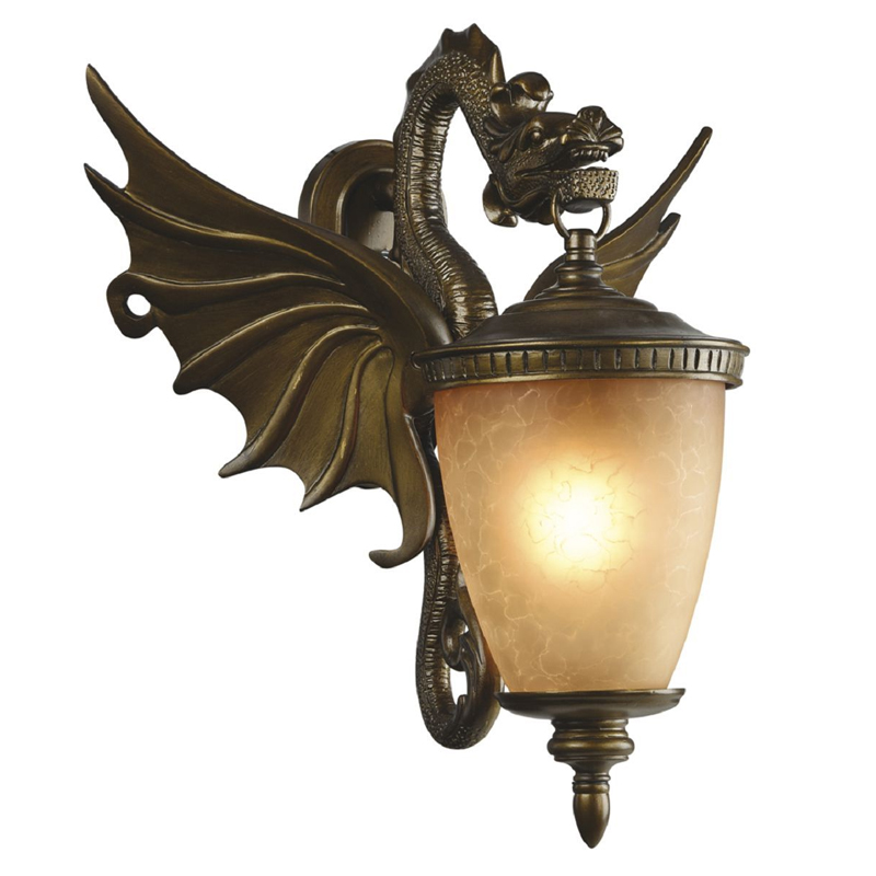 Золотисто-коричневый уличный светильник с фигурой дракона ANIMAL LANTERN Коричневый Прозрачный Желтый Золотисто-коричневый уличный светильник с фигурой дракона ANIMAL LANTERN Коричневый Прозрачный Желтый в Кирове | Loft Concept