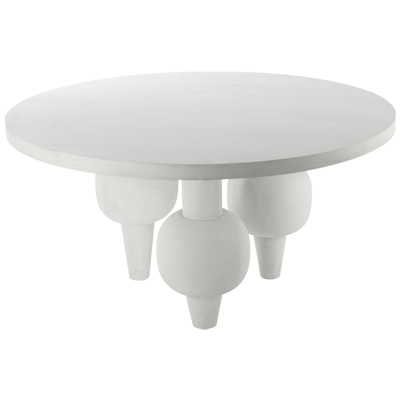 Обеденный стол Rondel Dinner Table Белый Обеденный стол Rondel Dinner Table Белый в Кирове | Loft Concept