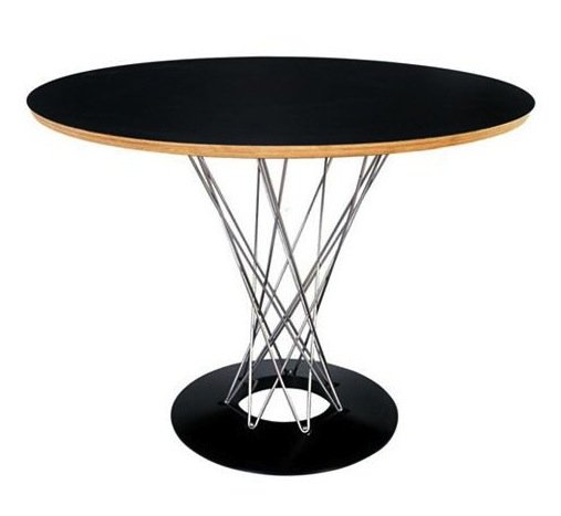 Стол Noguchi Cyclone Белый Черный Стол Noguchi Cyclone Белый Черный в Кирове | Loft Concept